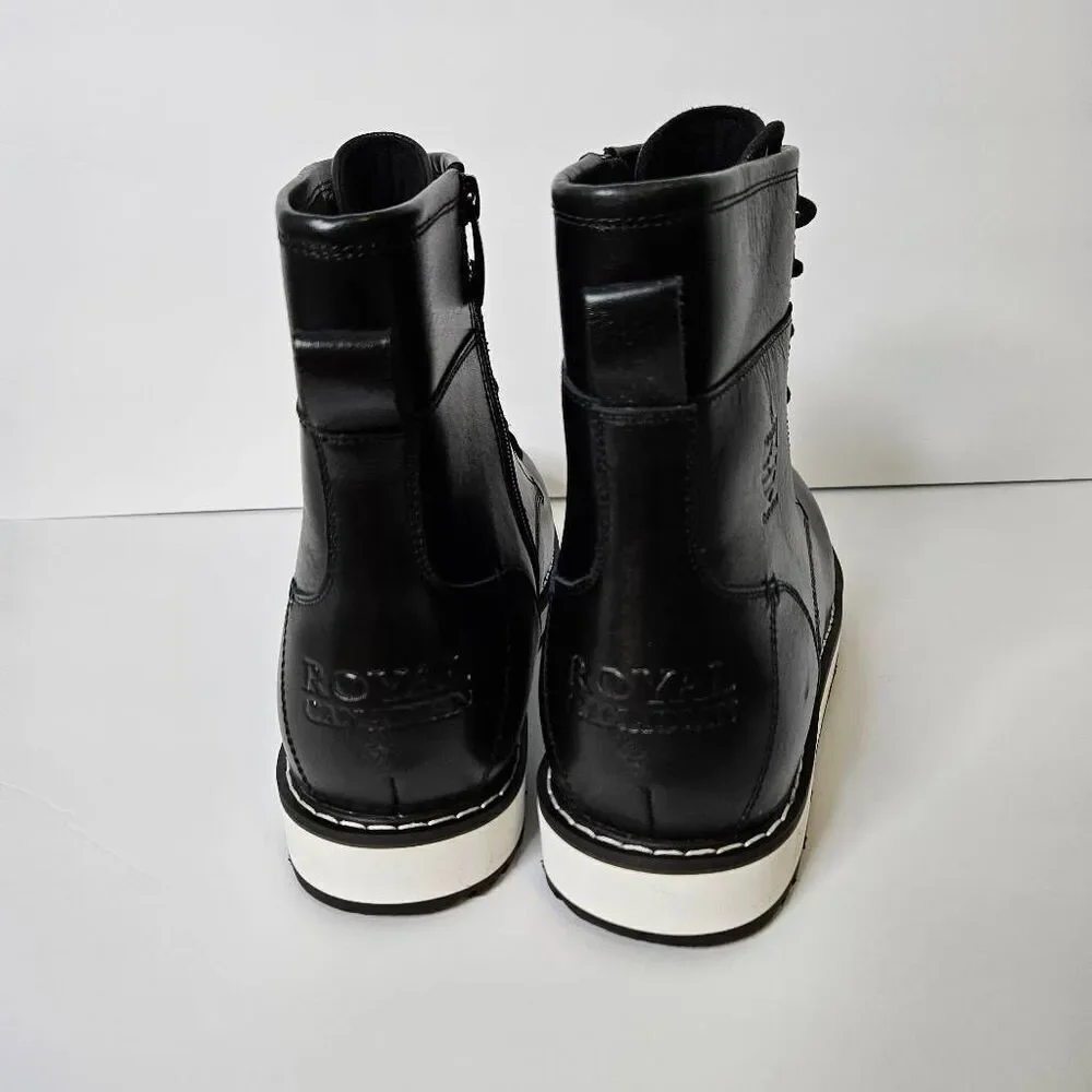 Royal Canadian men's black leather boots. Size 9. NWOB